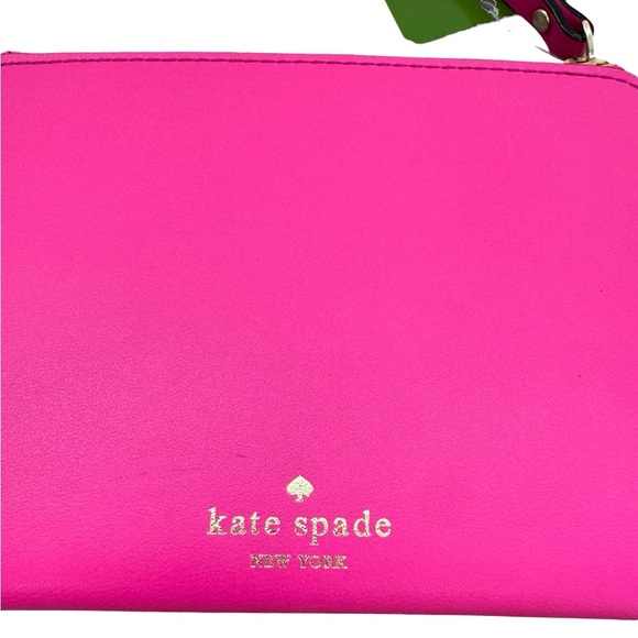 Kate Spade Small Bella Pouch – Hot Pink, “Stop and Smell the Roses” – NWT - Picture 8 of 10